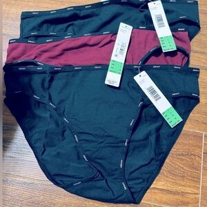 DKNY Black & maroon Panties Intimates & Sleepwear BNWT
